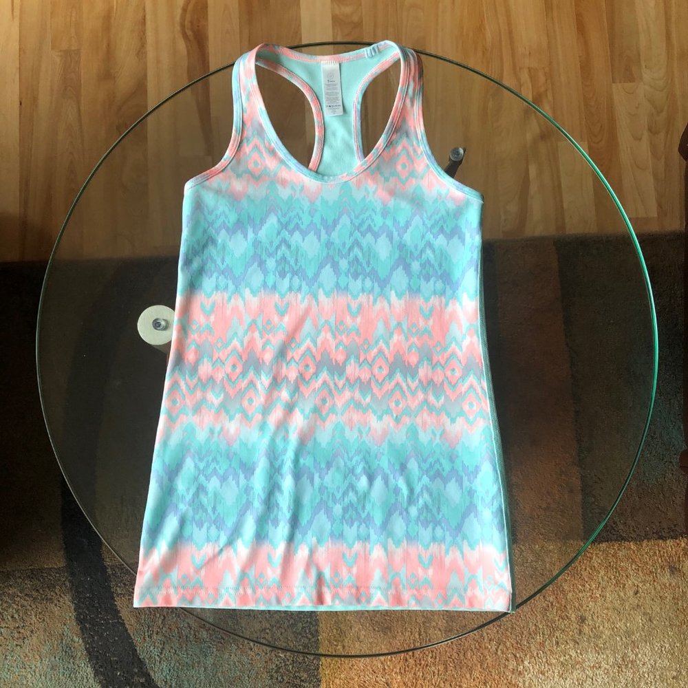 Ivivva Green and Pink Ombre Racerback Tank